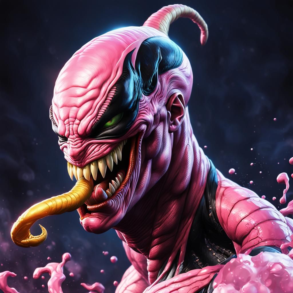 Majin Buu Meets Venom in Stunning Hyperrealistic Art