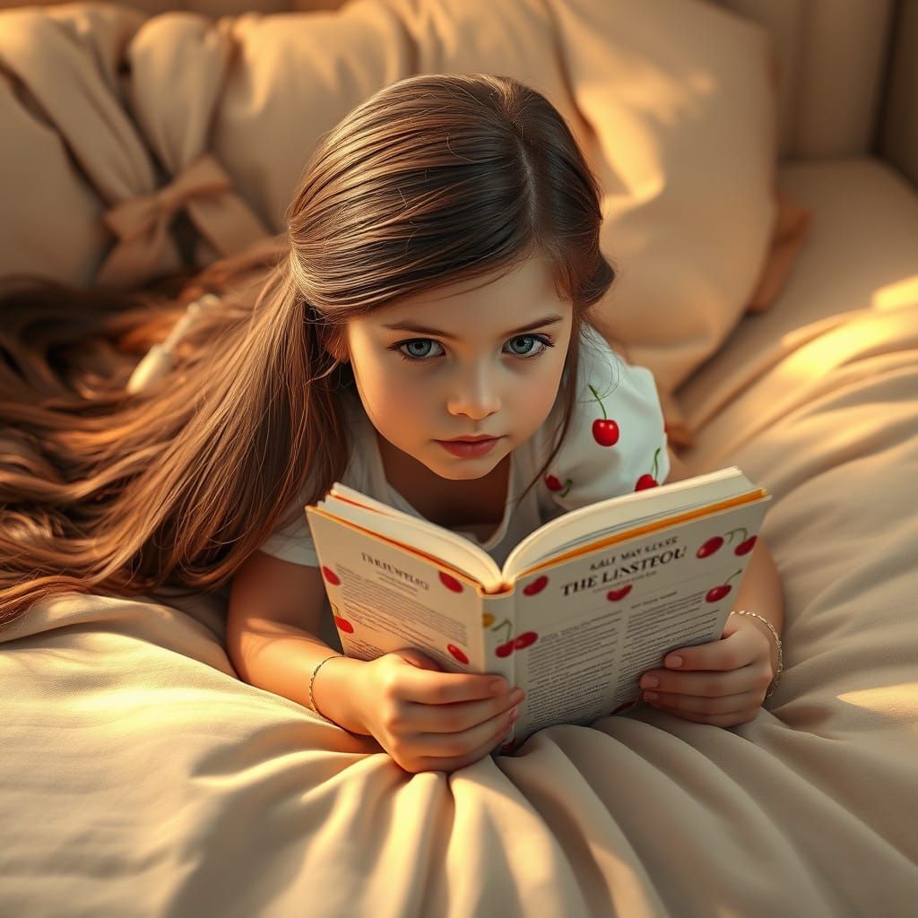 Mystical Girl Lost in Whimsical Page