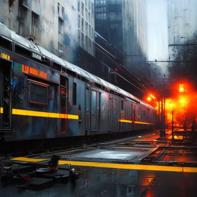 1980s Breakdancers with Graffiti in Hyperrealistic Style