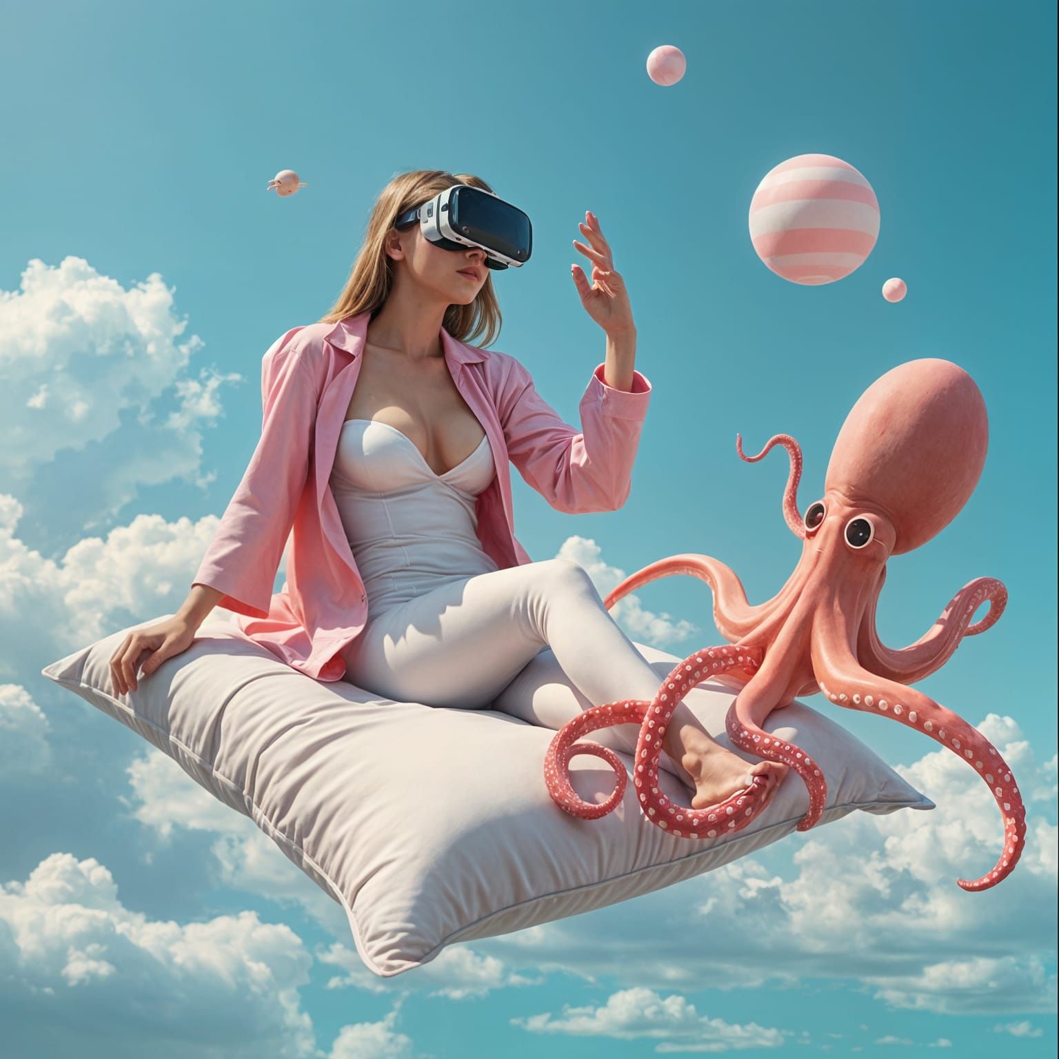 Floating on a pillow