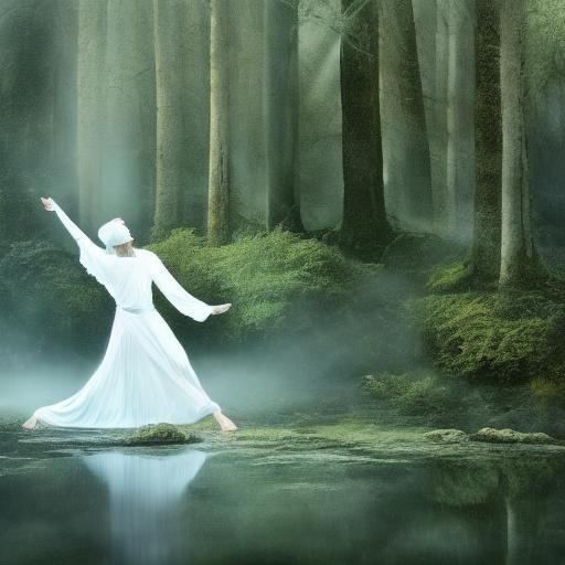 Mystical Dervish in Candlelit Dance