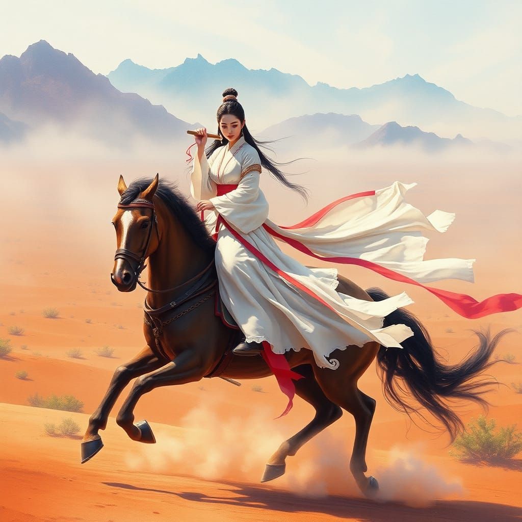 Chinese wuxia bandit princess