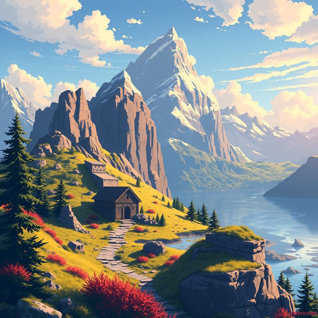 Stunning Pixel Art Depicting a Pixelated Art Piece