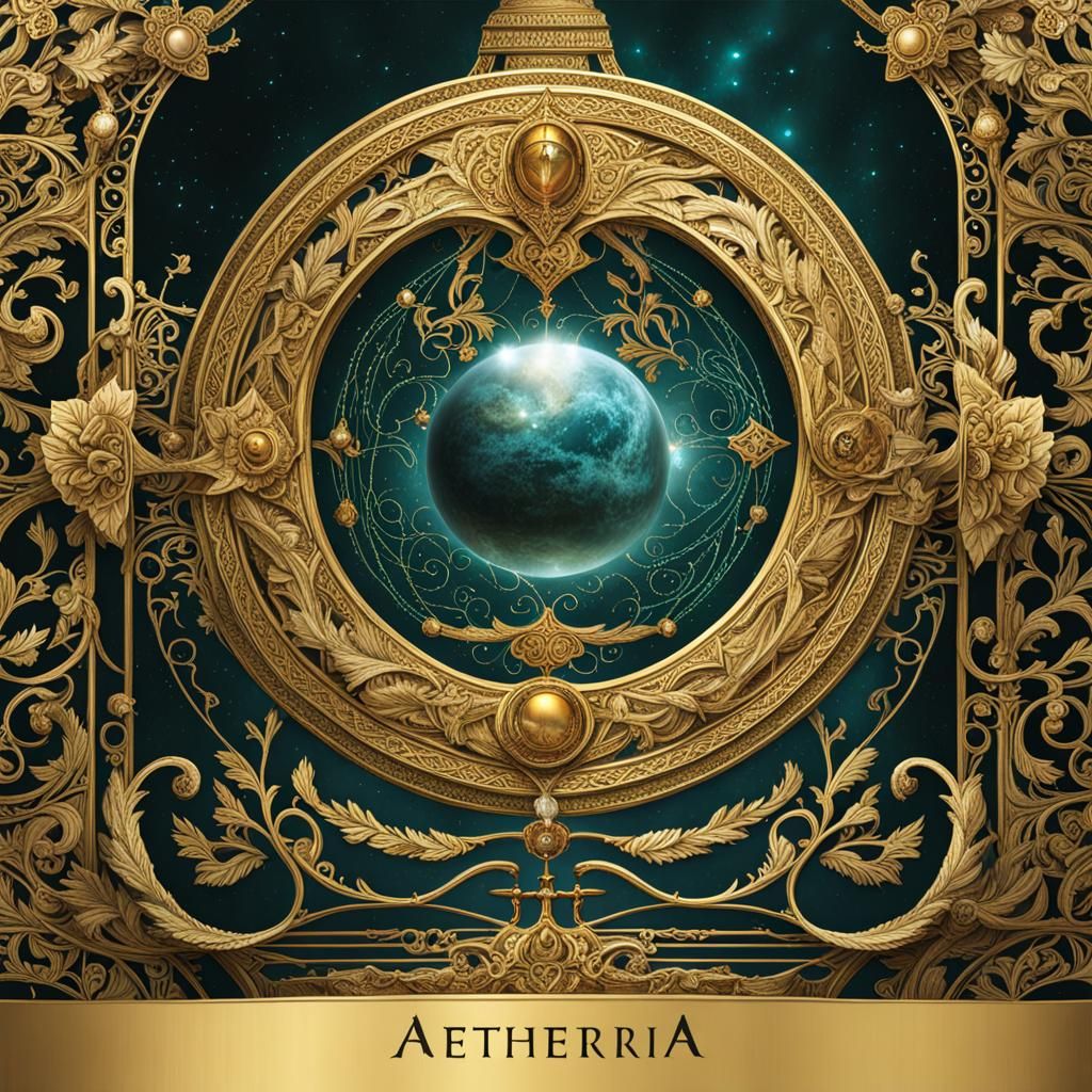 Mysterious Aetheria Treasure Map Book Cover