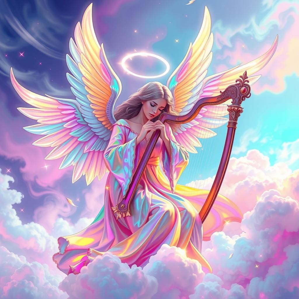 Celestial Musicians in Dreamlike Wonder