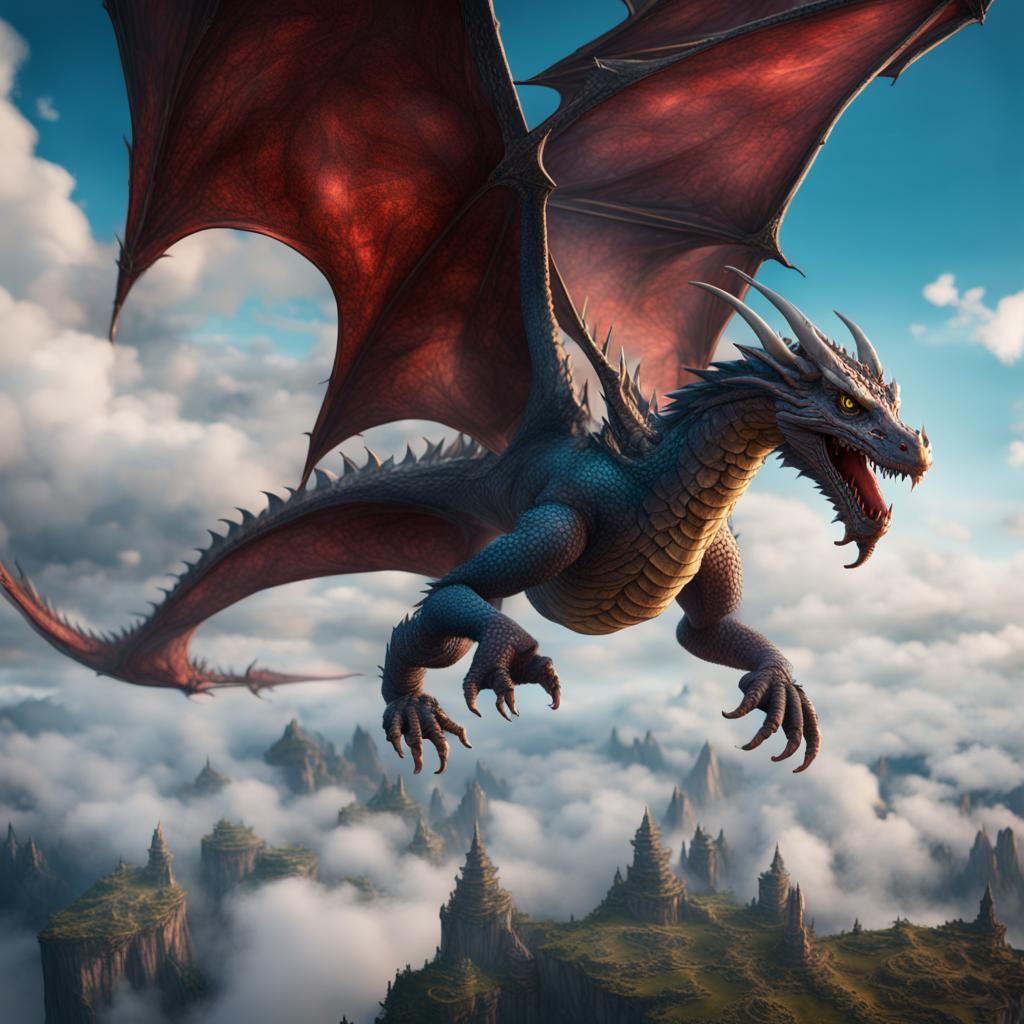 Ethereal Dragon Ascends to Celestial Realms