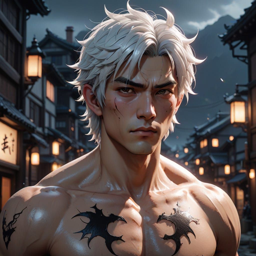 Vampire God of Night in Mystic 3D Anime Style