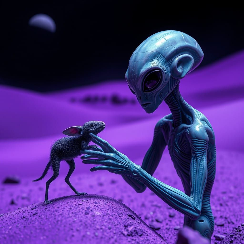 Alien Friendships on a Purple Planet