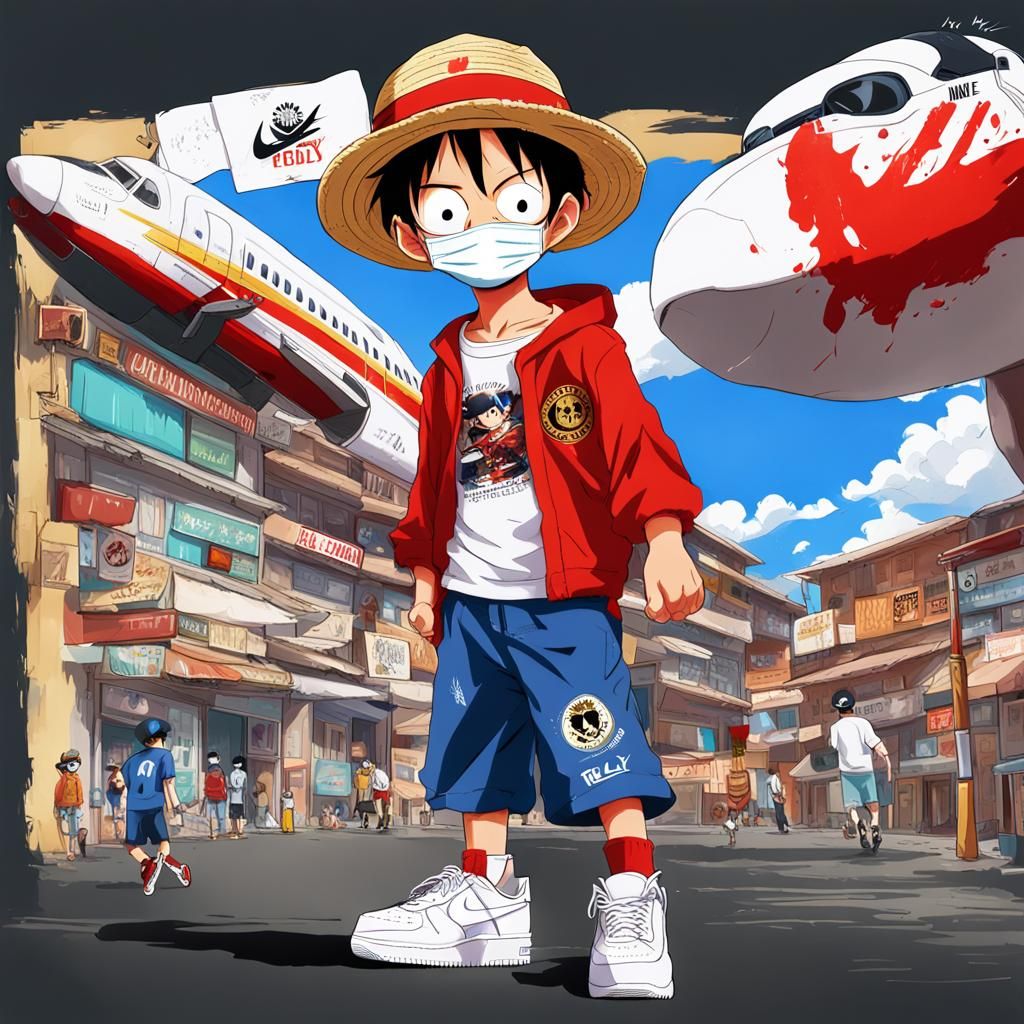 Luffy Kid in Anime Style