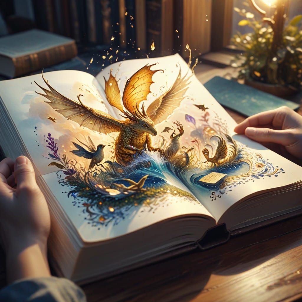 Fantasy World Unveiled in Watercolor Book Illustration