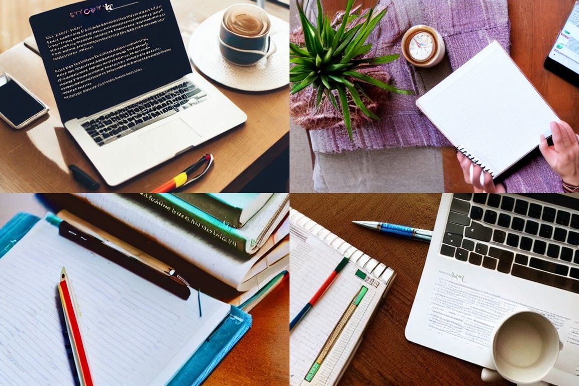 Studyblr Study Space in Pastel Colors