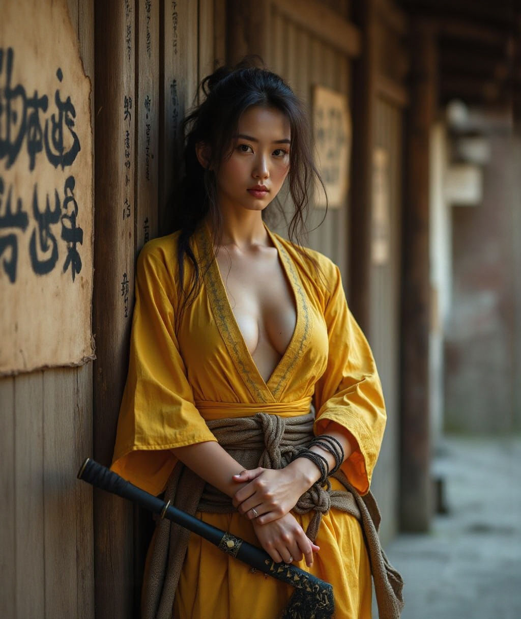 A samurai warrior woman