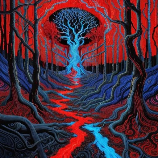 Neural Metal Landscape in Electric Storm