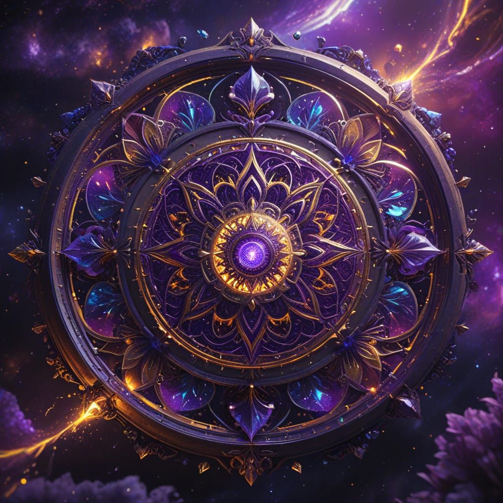 Cosmic Mandala: Hyperdetailed Dark Fantasy Concept Art