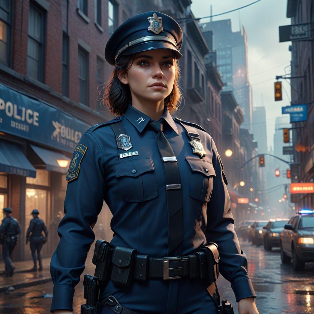 National Police Woman Day: Fantastical Matte Painting