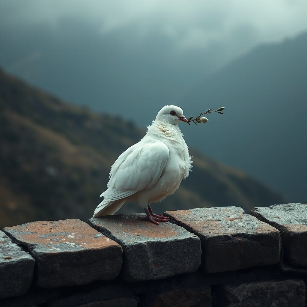 Sorrowful Dove on Desolate Mountain