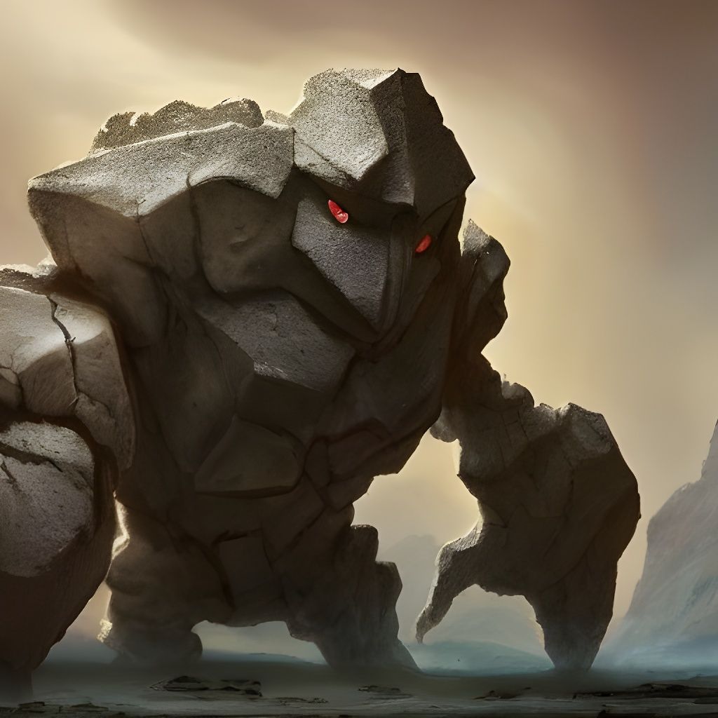 Golem Pokémon in Hyperdetailed Cyberpunk Style