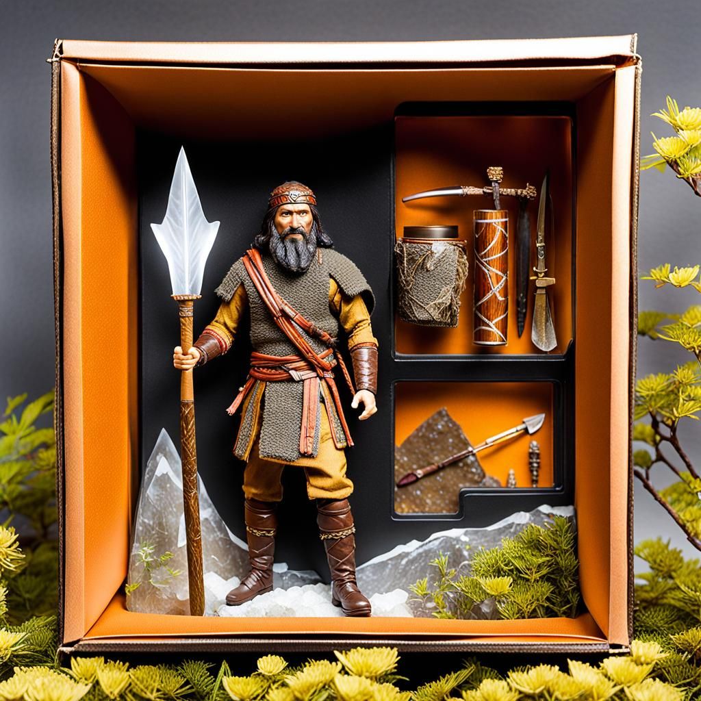 Iceman Action Figure Set in Colorful Packaging