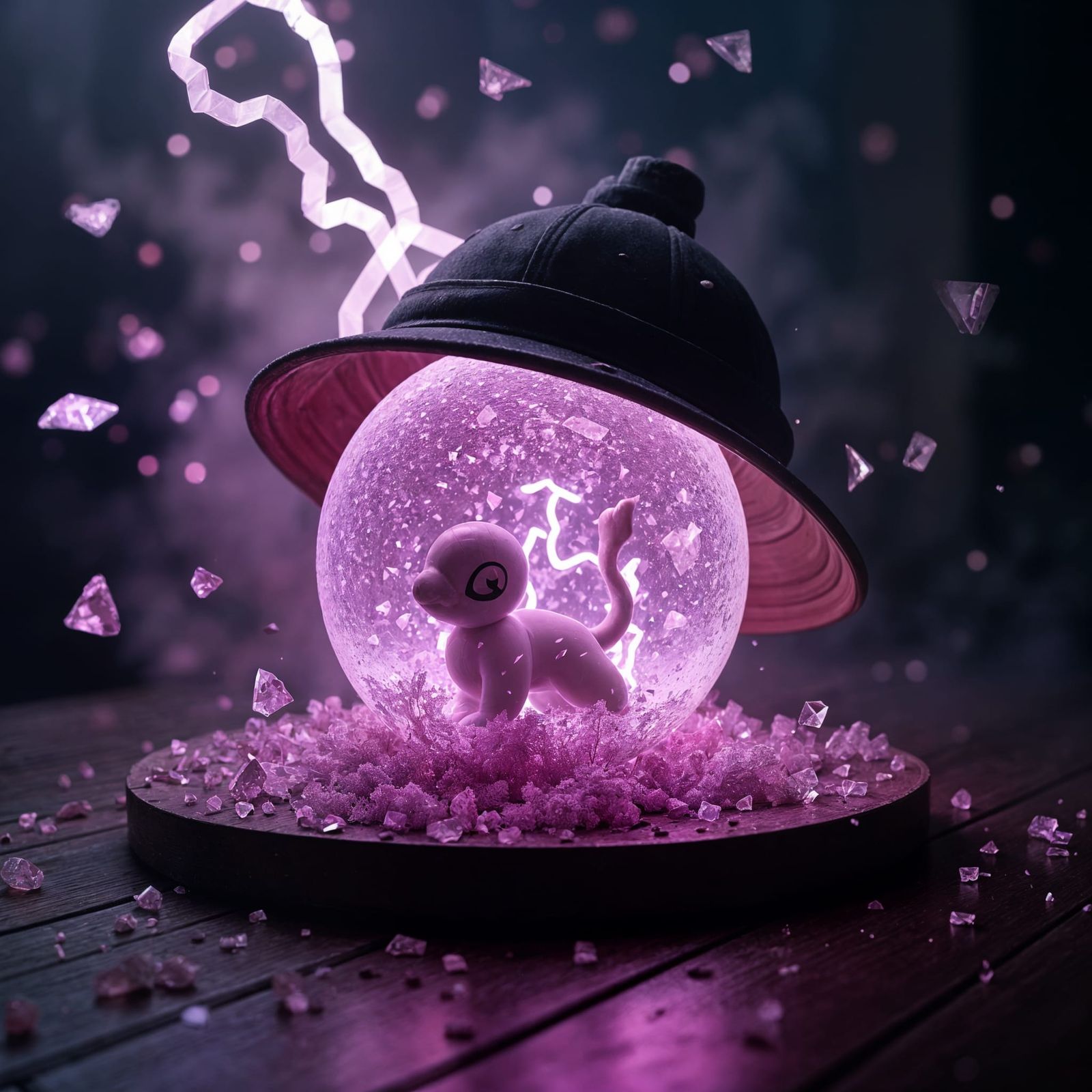 Epic Pokémon Master Ball Explosion in Glass