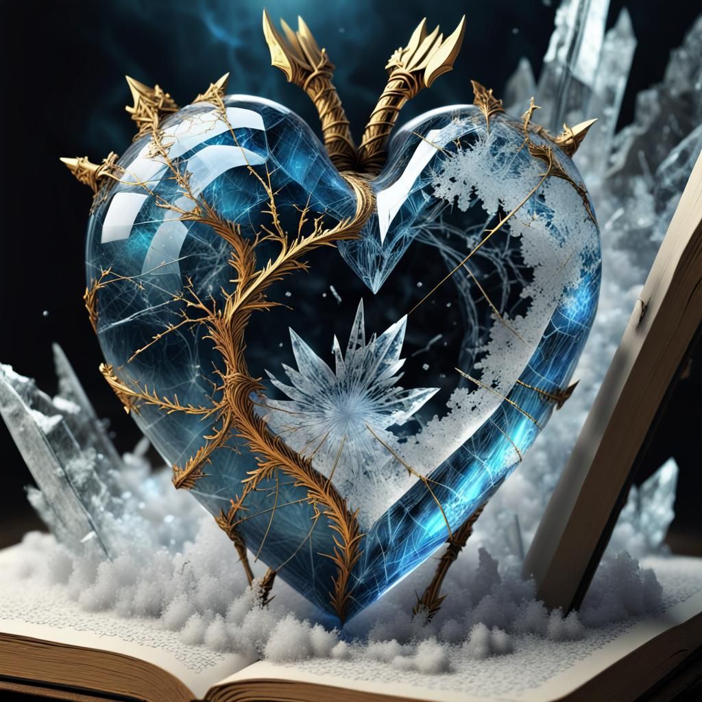 Kintsugi Elemental Unleashed in a Broken Crystal Heart