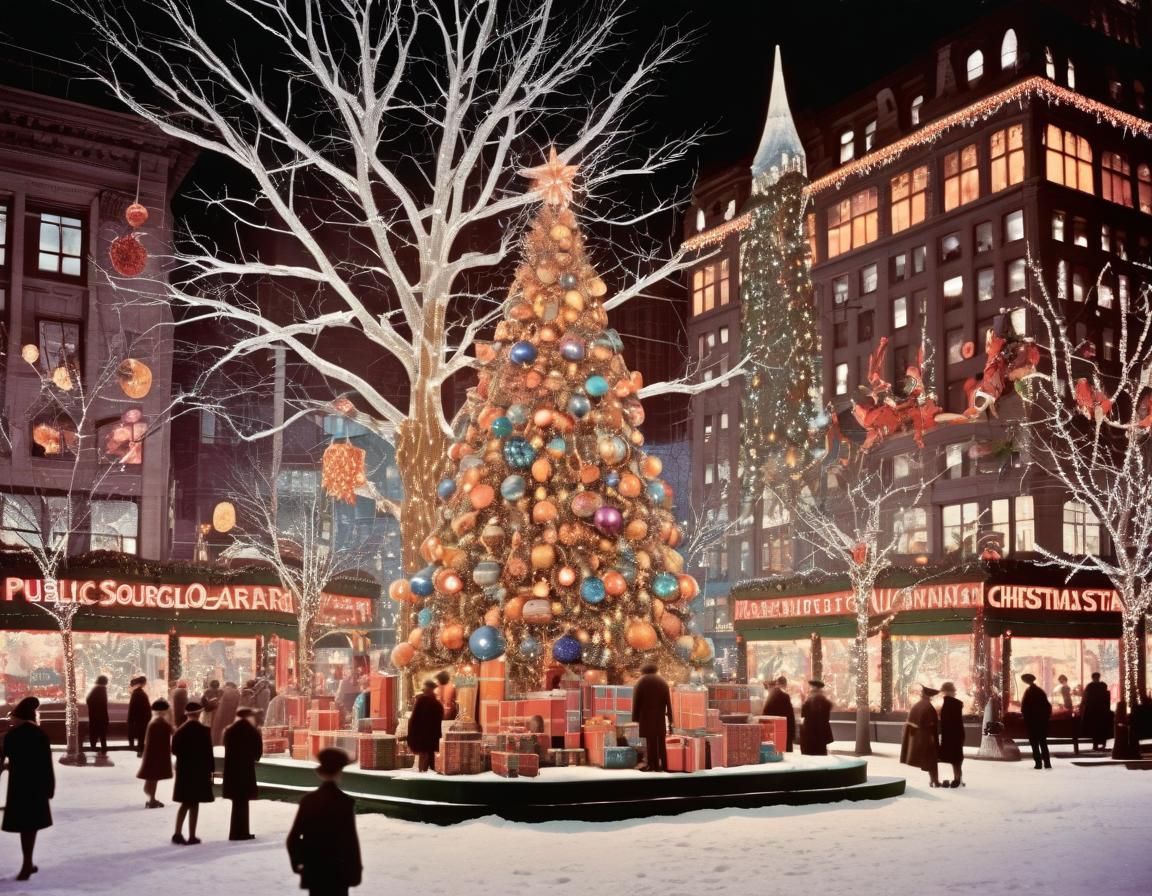 1940s-Style Winter Wonderland Christmas in Downtown Metropol...