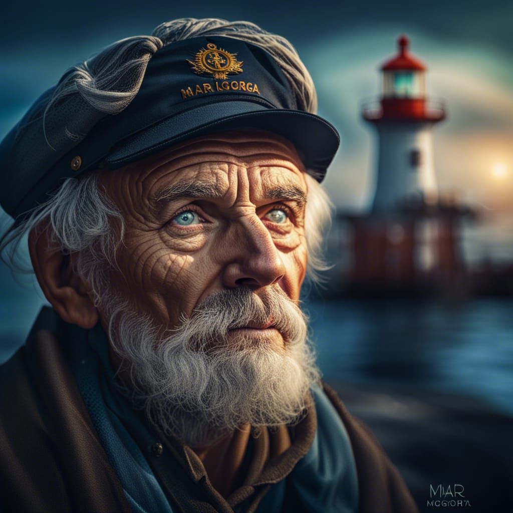 A Lighthouse Keeper's Gaze into the Fading Light of Day