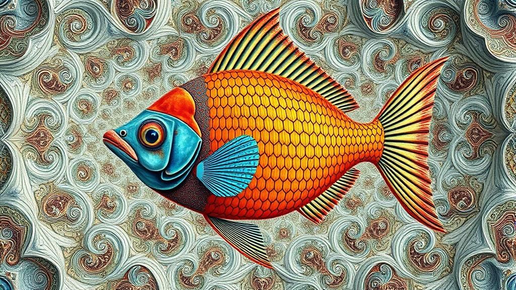 A Dreamlike Scene in a Vibrant, Mirrored Realm during an Enc...