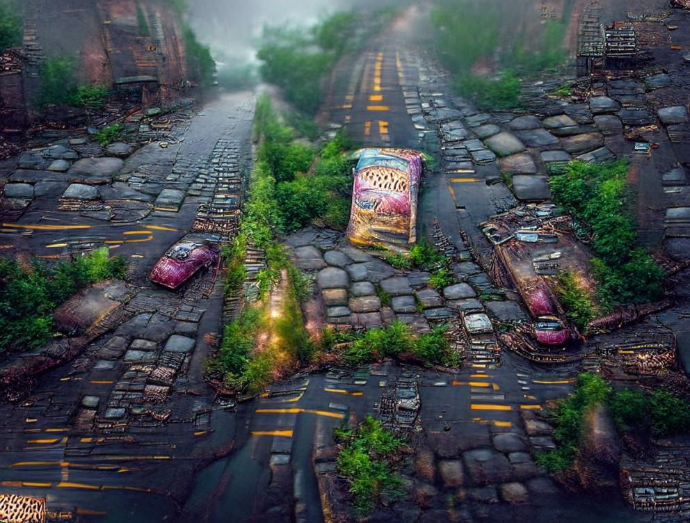 Abandoned New York City Streets in Whimsical Detail