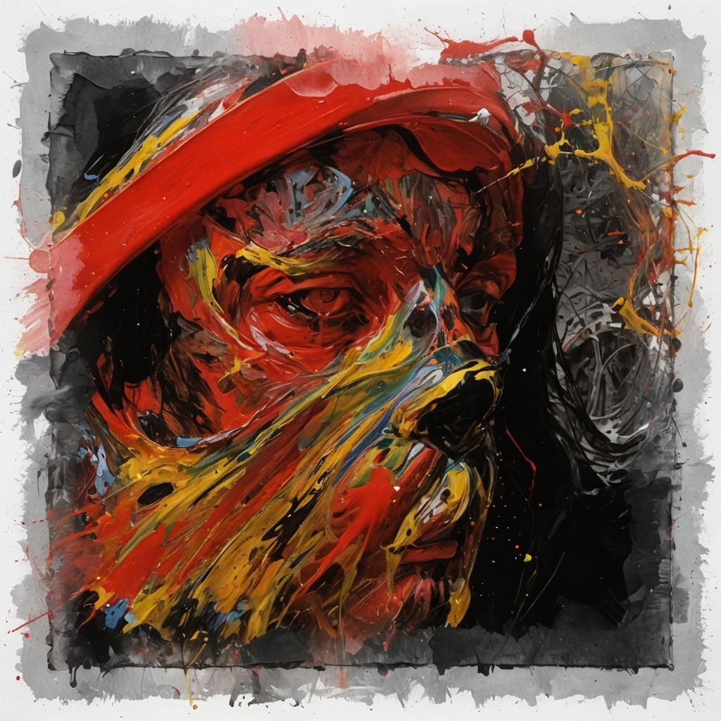 Dynamic Expressive Artwork in Action Painting Style