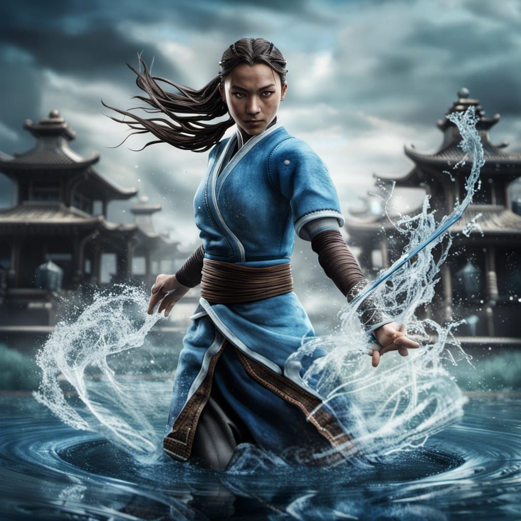 Moody Water Bender in Action