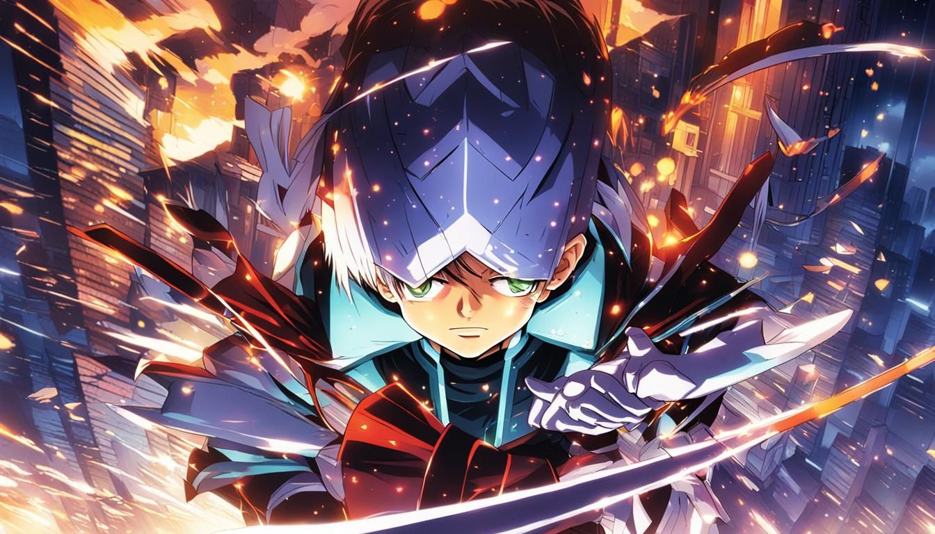 Surreal Anime Awakening in Cinematic Lighting Style