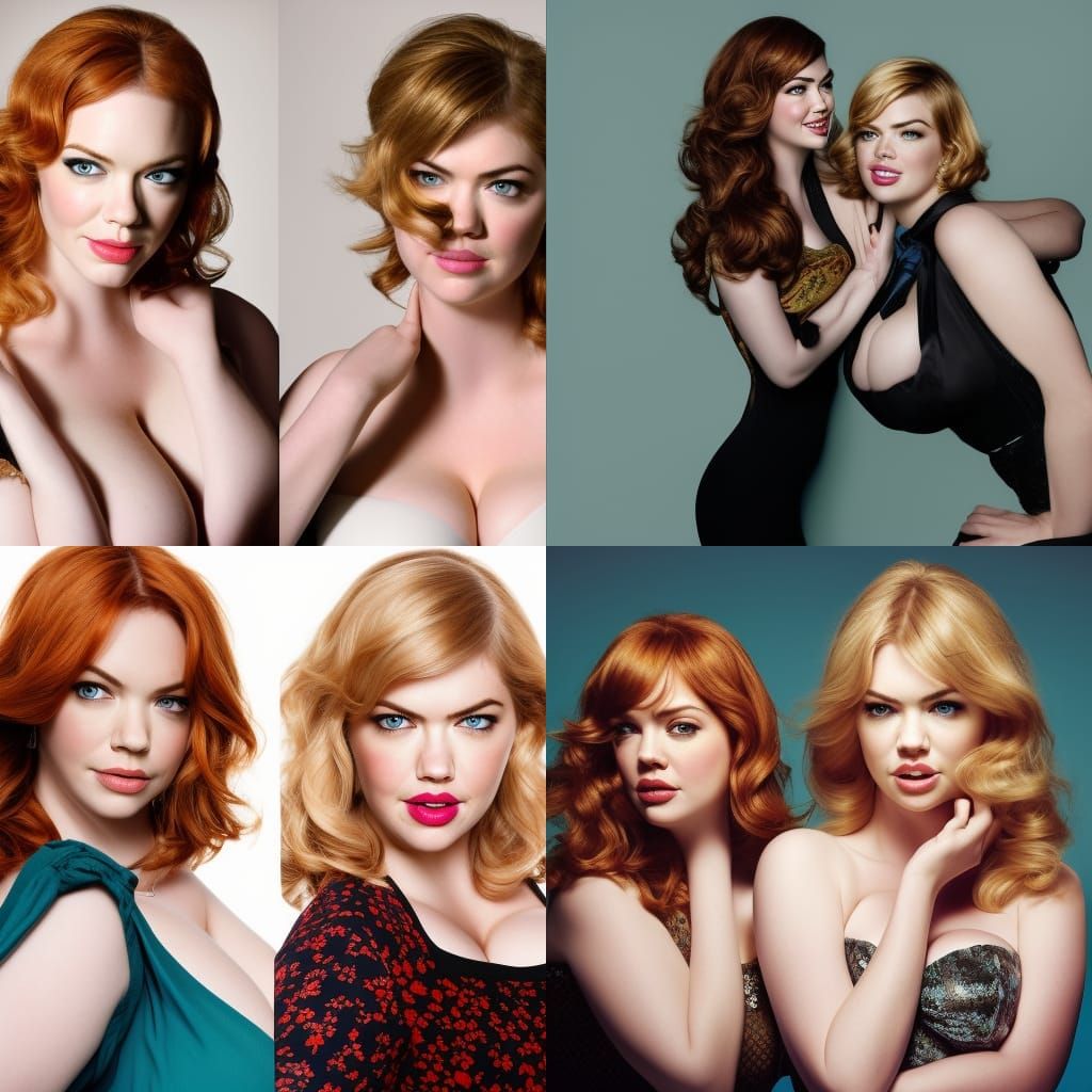 Celebrity Catfight in a Close-Up Portrait