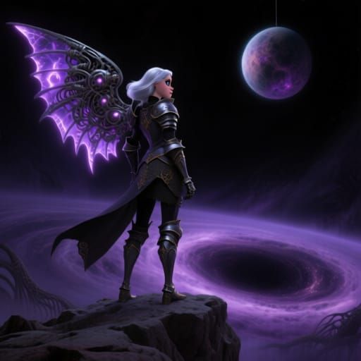 Silver Haired Knight Mirage Over Cosmic Void