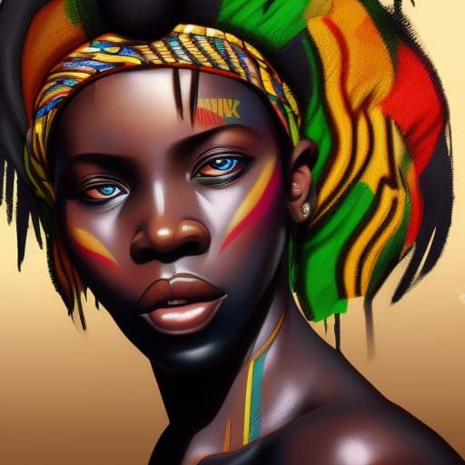 Regal African Gentleman in Vibrant Colors