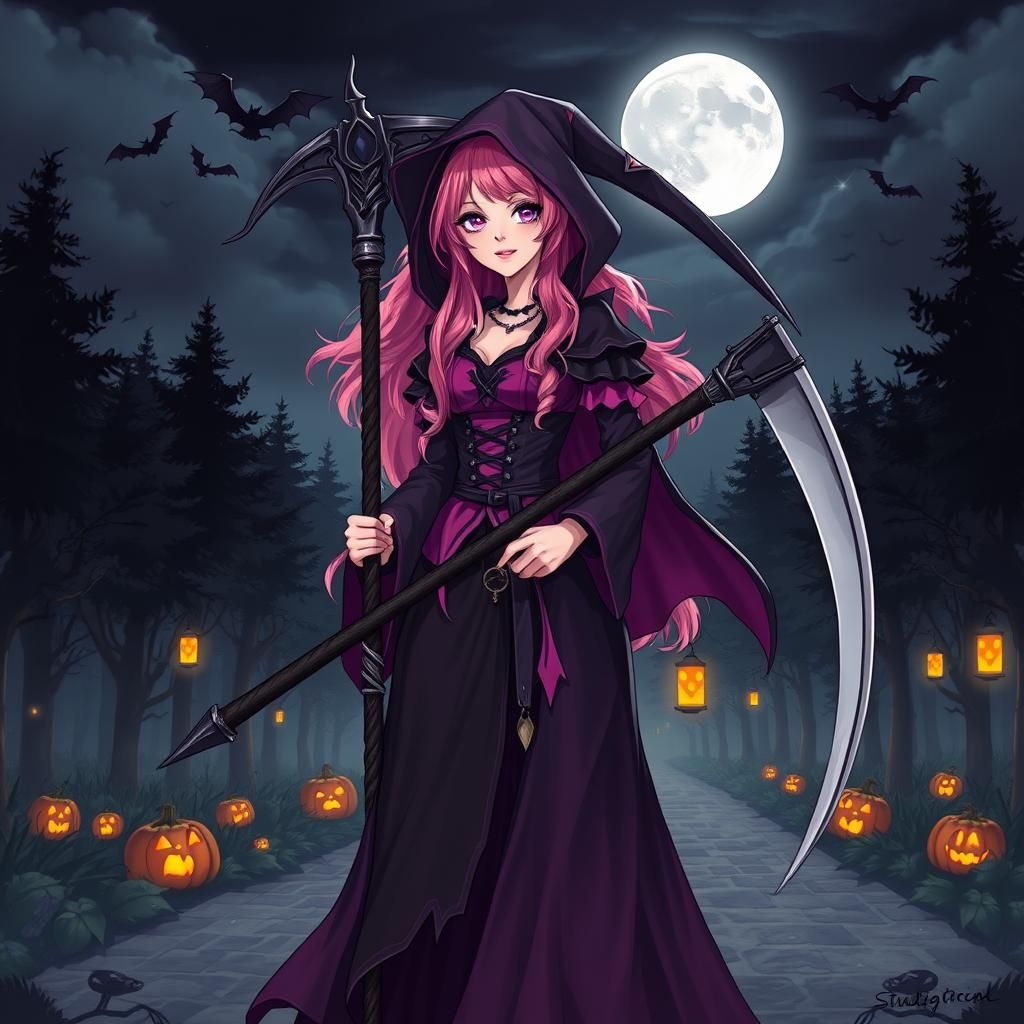 Halloween Grim Reaper Peony