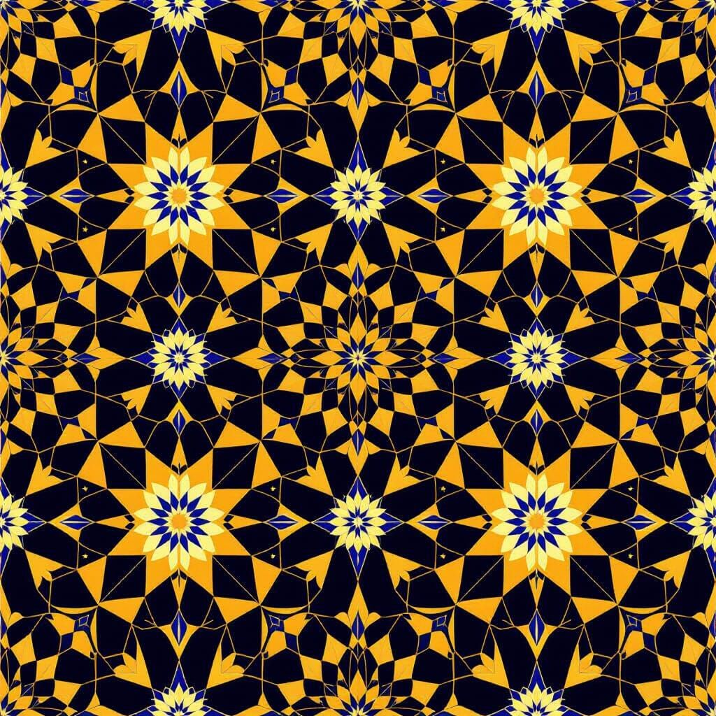 Islamic Geometric Patterns with Stars and Polygons