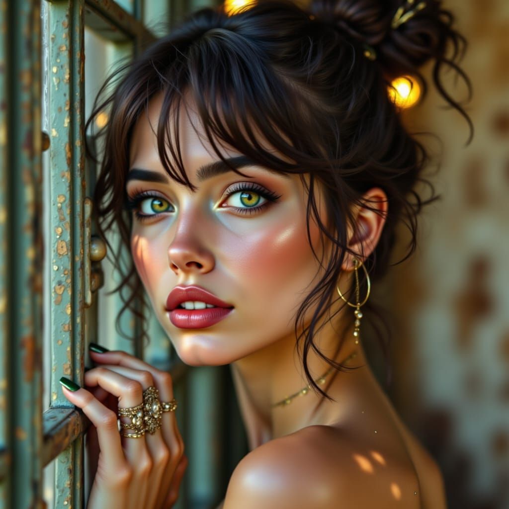 Unbridled Elegance in Golden Hues