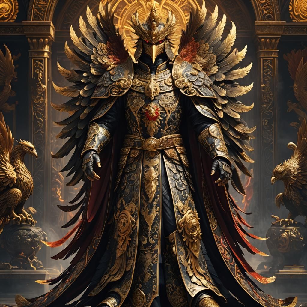 The Authoritative Father Figure in a Phoenix Emblem