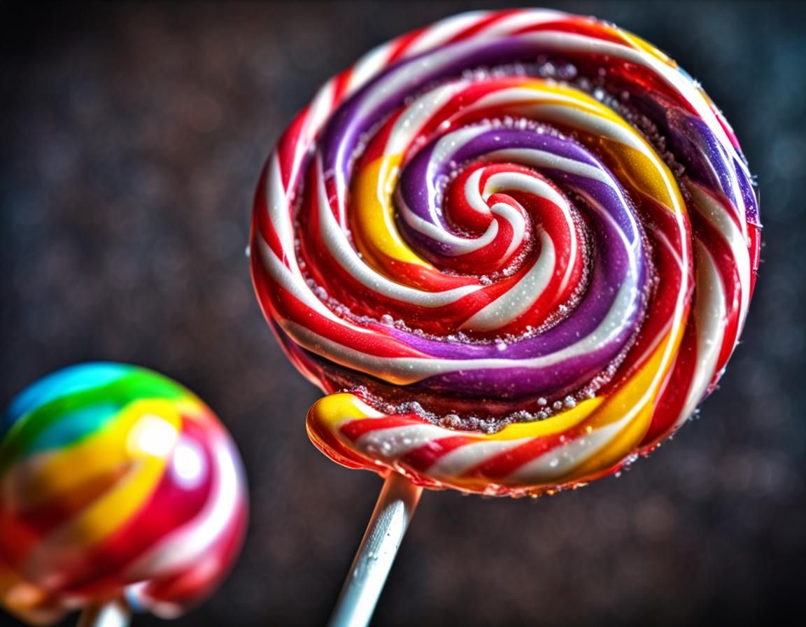 Vibrant Hyperrealistic Candy Landscape