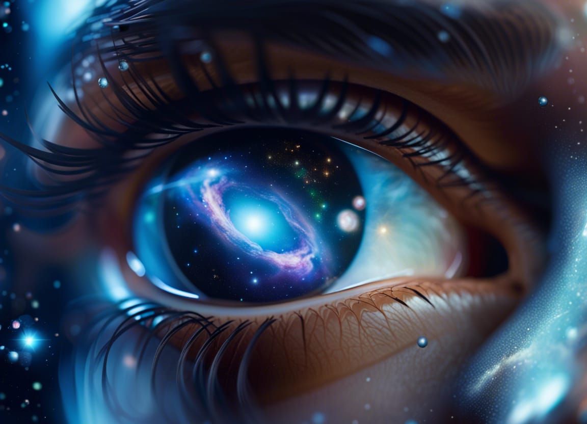 Celestial Beauty within a Human Iris