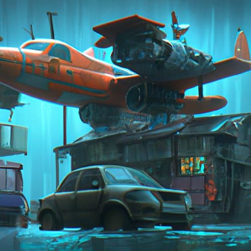 Magical Vessel: A Fantastical Convergence of Sea and Sky