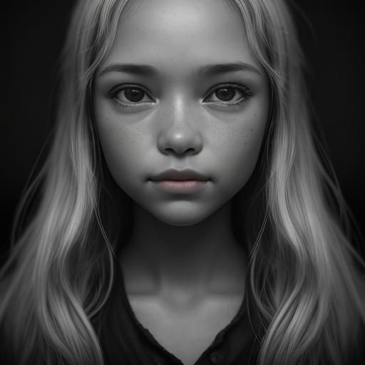 Portrait of a Happy Young Girl