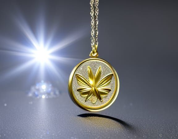 Luxurious Disney-Inspired Metal Medallion with Intricate Cha...