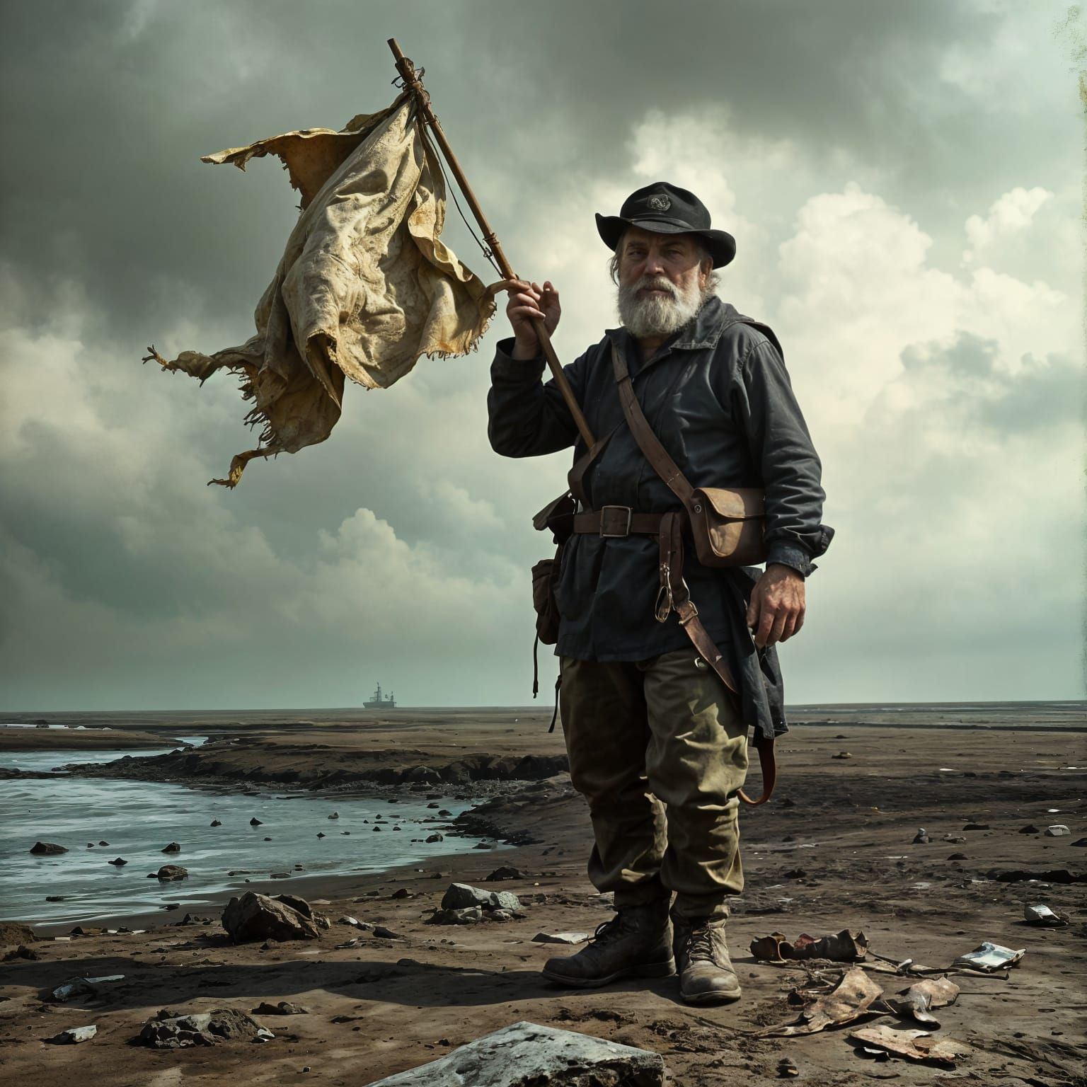 Ominous Industrial Scene: A Hammer of Gods