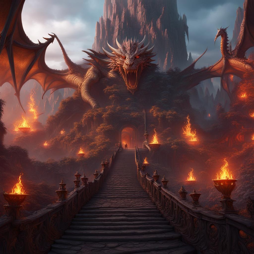 Fantastical Dragon Breath in Vibrant Colors