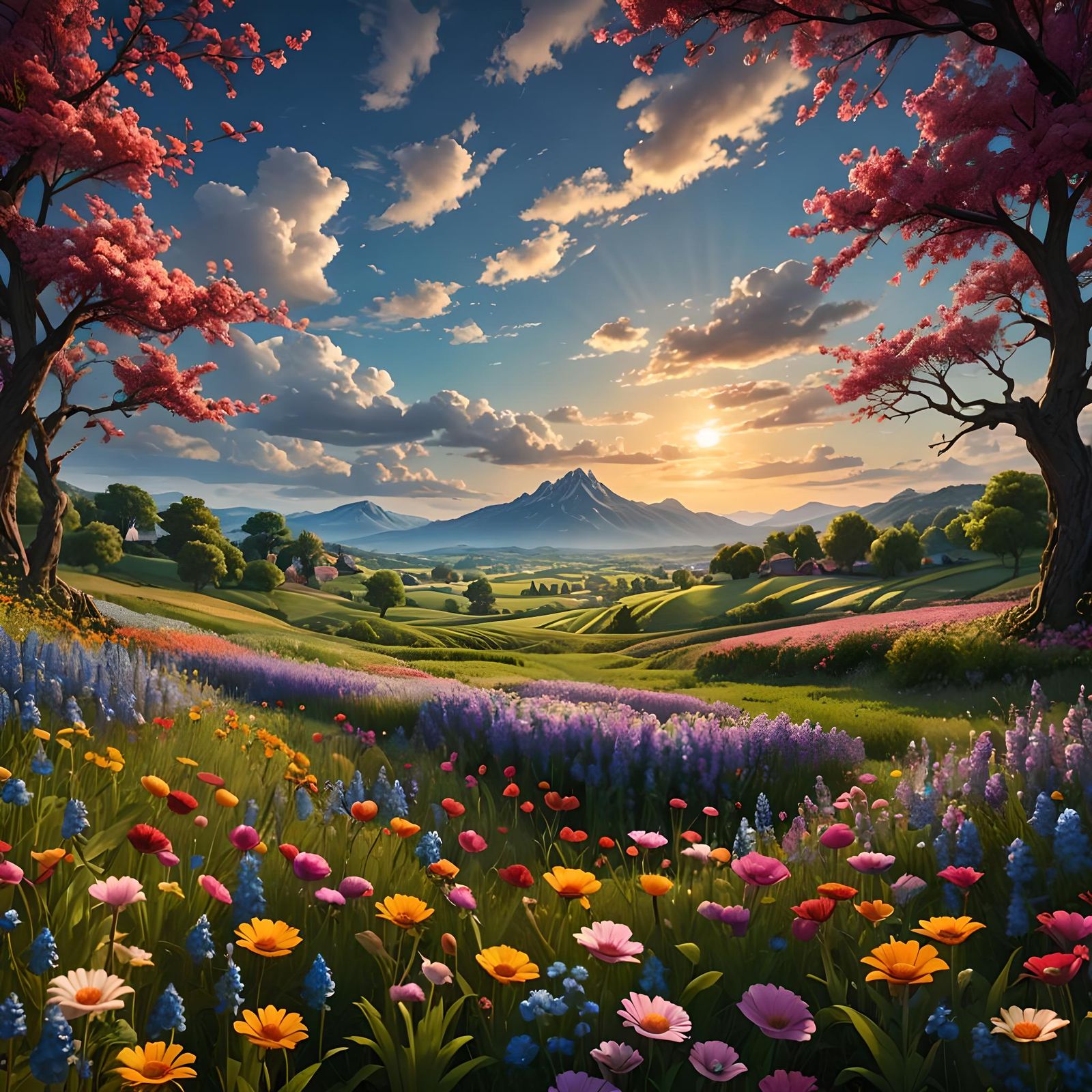 Spectacular Fields of Flowers in Unreal Engine 5 Art