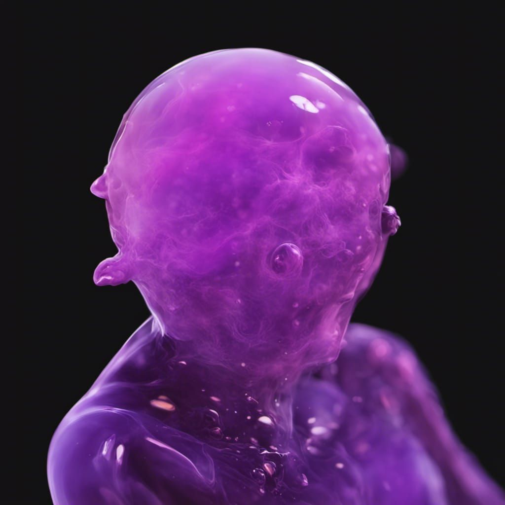 Purple Ooze Humanoid Takes Shape in Dazzling Form