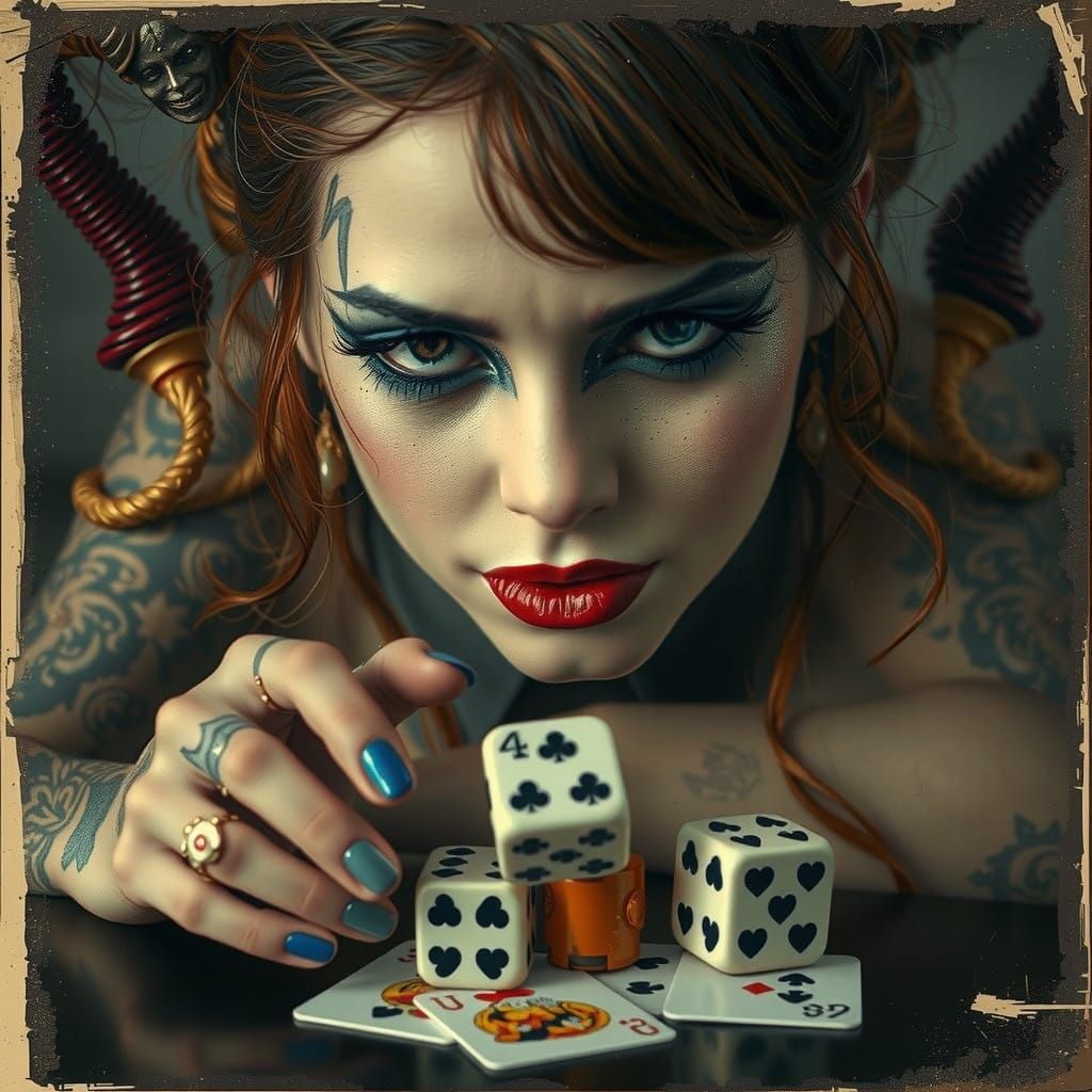 Retro-Futuristic Gothic Pop Portrait in Daguerreotype Style