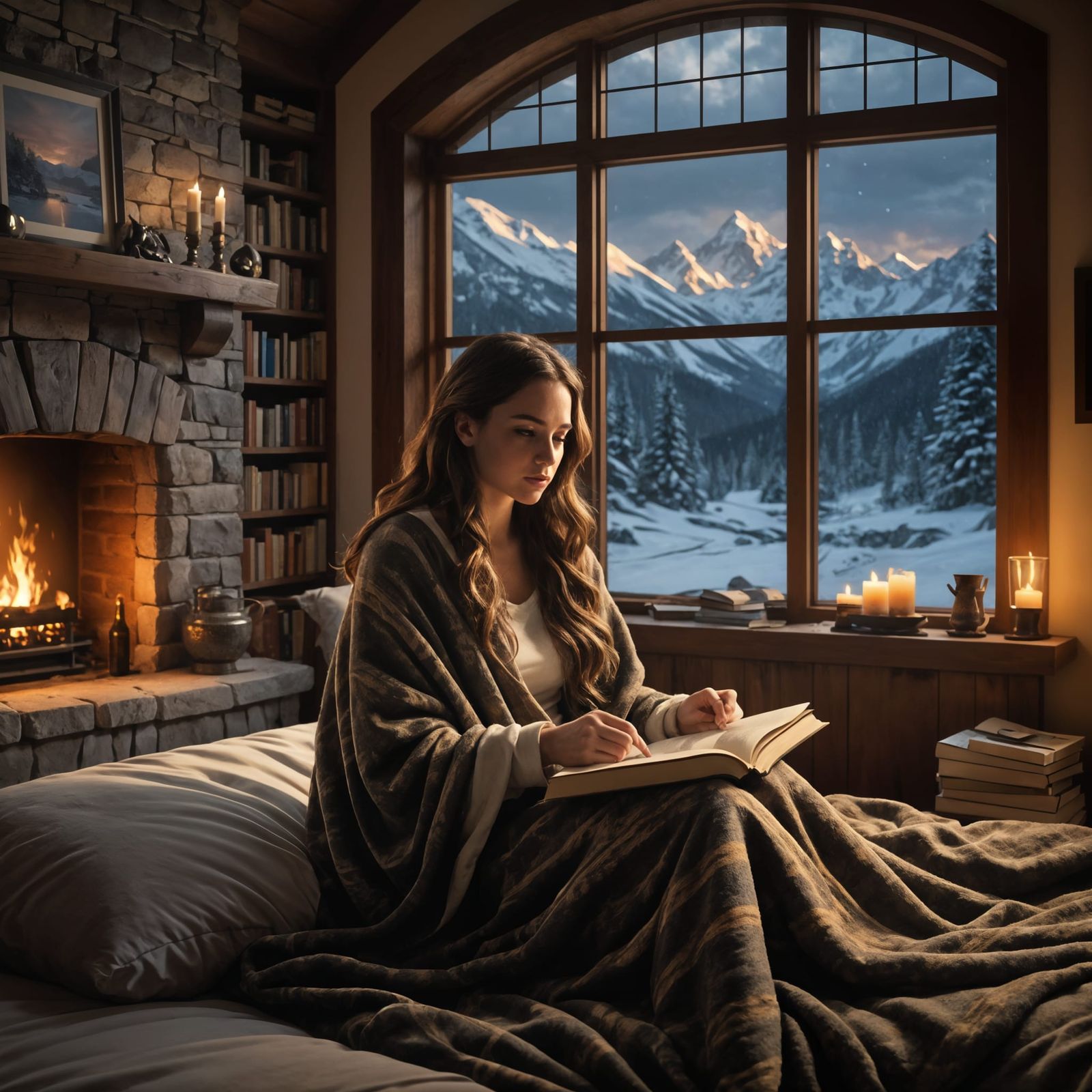 I'll light the fire,
While you place the flowers in the vase,
That you bought today .......