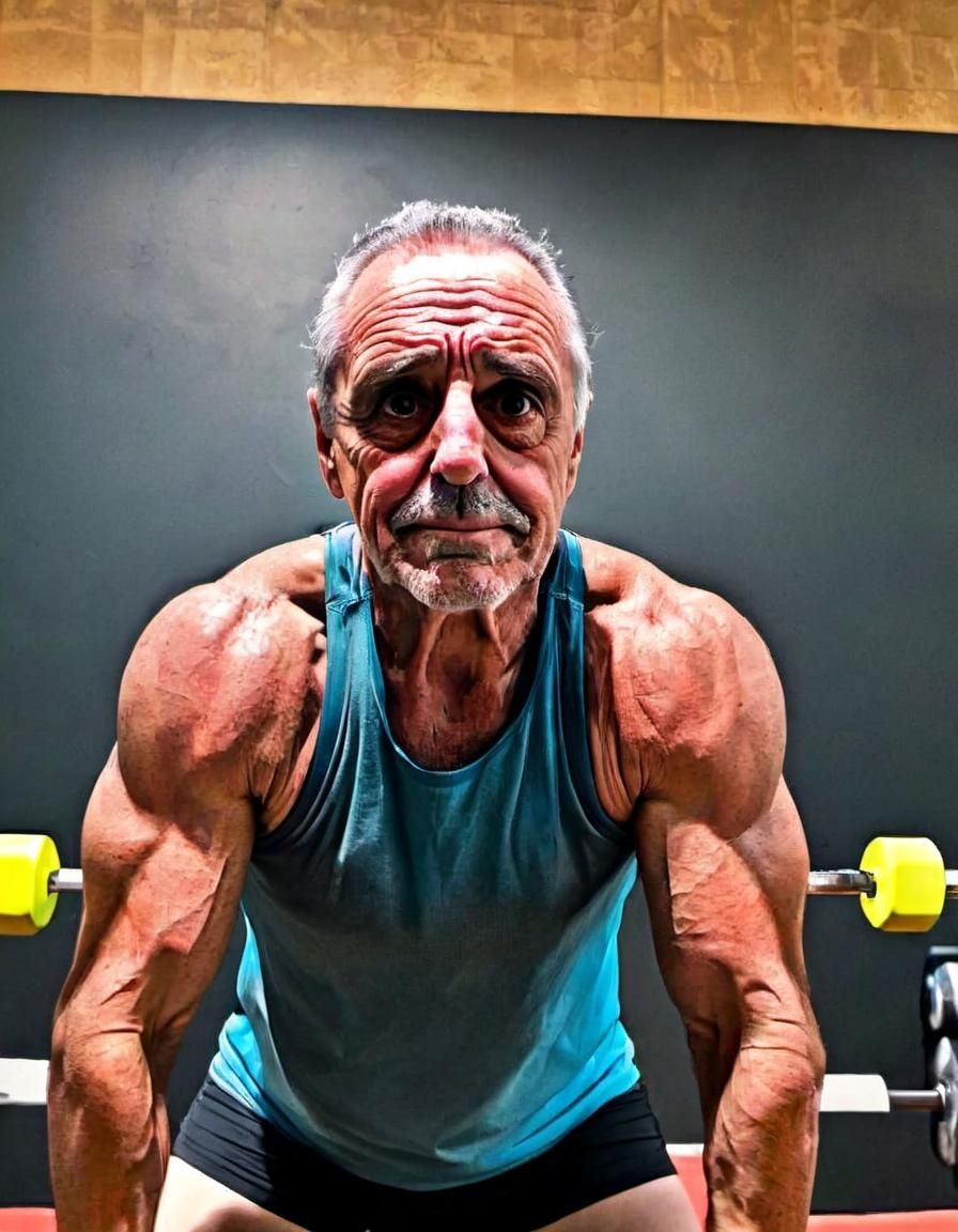 Fitness Trainer in Vibrant Gym Setting